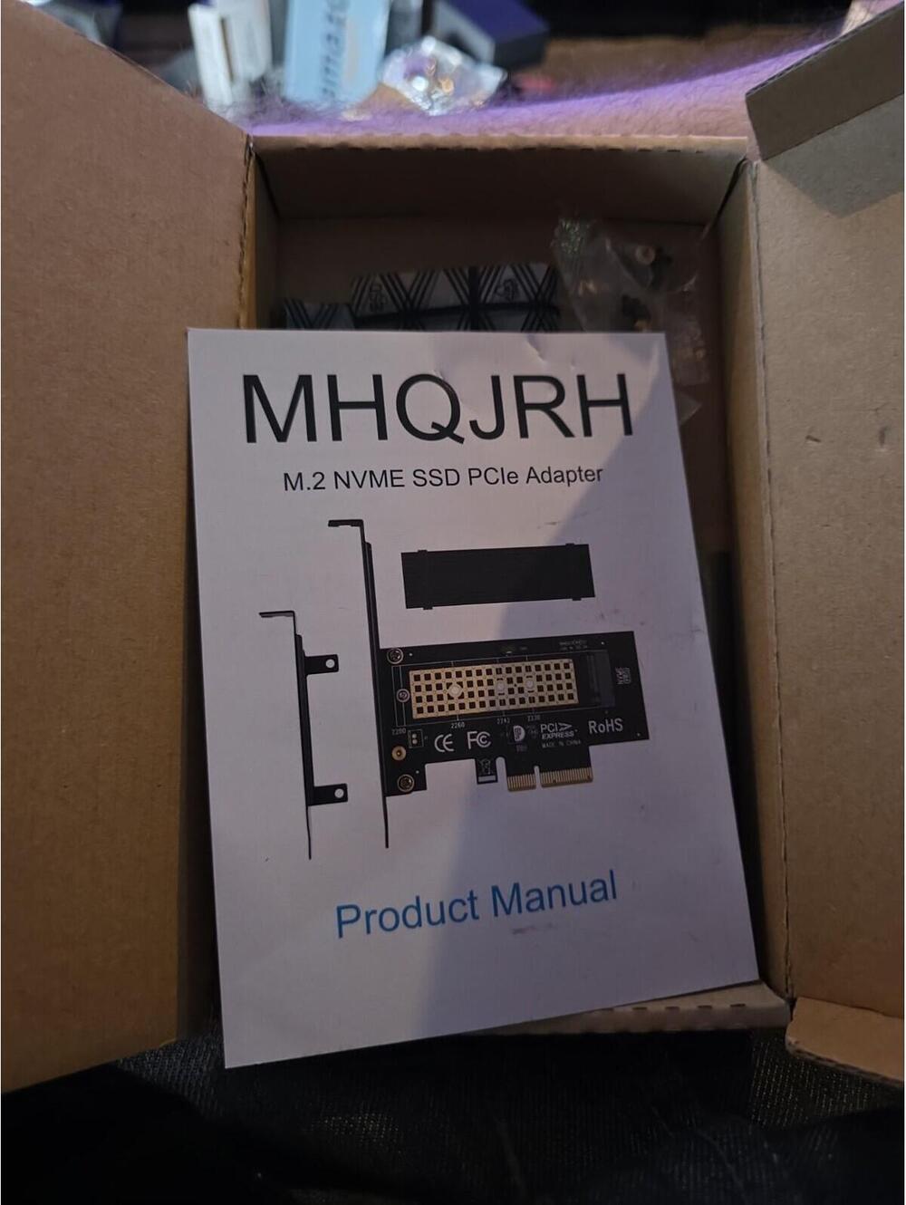 New M2 Slot Card MHQJRH m2 NVME SSD PCIe Adapter